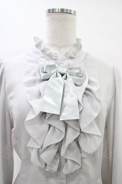 画像4: metamorphose / スタンドカラーフリルキャンディスリーブブラウス サイズ1 グレー H-26-03-21-1037-ME-BL-NS-ZH