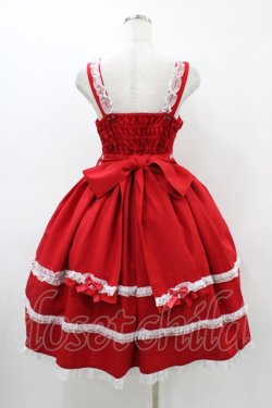 画像2: metamorphose / 両山レースジャンパースカート サイズ1 レッド H-26-03-21-1041-ME-OP-NS-ZH