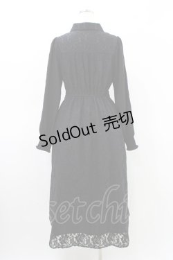 画像2: axes femme / 襟付レースワンピース Free ブラック H-26-03-21-1045-AX-OP-NS-ZH