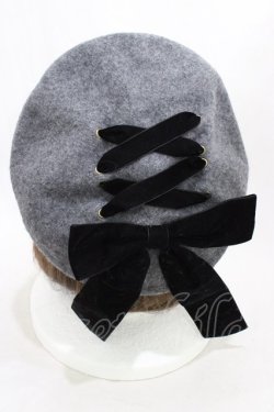 画像2: m petit by misako / サンリオキャラクターズコラボ クロミ リボンベレー  グレー H-26-03-21-1004-LO-AC-NS-ZH