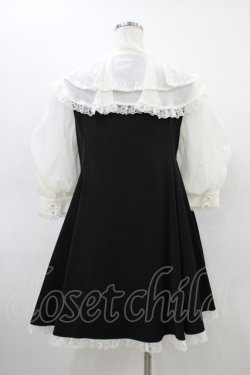 画像2: mellfy memory / Lacy millefeuille frill collar ワンピース S ブラック H-26-03-21-1047-0-OP-NS-ZH