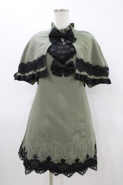 画像1: DearMyLove / デザイナー/ケープワンピース L 淑女のミリタリー H-26-03-21-1048-EL-TO-NS-ZH