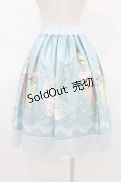 画像2: axes femme POETIQUE / レトロアンブレラタックスカート M ブルー H-26-03-21-1049-AX-SK-NS-ZH