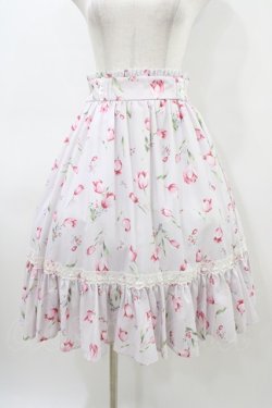 画像1: mellfy memory / For you love Tulip スカート M ピンク H-26-03-21-1050-0-SK-NS-ZH