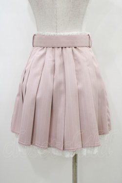 画像2: Secret Honey / ストライププリーツスカート Free ピンク H-26-03-21-1052-CA-SK-NS-ZH