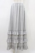 axes femme / カットプリーツフリルスカート Free グレー H-26-03-21-1053-AX-SK-NS-ZH