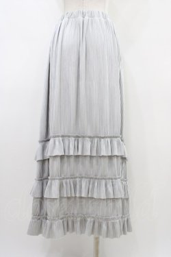 画像2: axes femme / カットプリーツフリルスカート Free グレー H-26-03-21-1053-AX-SK-NS-ZH