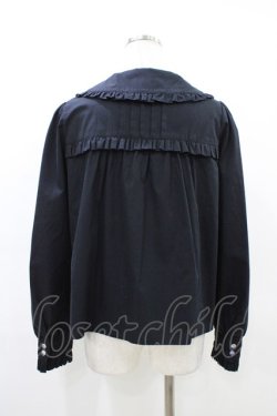 画像2: Nile Perch / フリルブラウス Free ブラック H-26-03-21-1055-LO-BL-NS-ZH