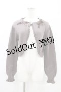 m petit by misako / AM*リボンニットボレロ S ブラウン H-26-03-21-1056-LO-TO-NS-ZH