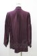 画像2: axes femme / 刺繍入りリボンロングブラウス M ワイン H-26-03-21-1057-AX-BL-NS-ZH (2)