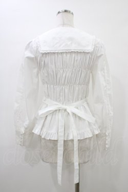 画像2: metamorphose / スクエアカラー2WAYブラウス サイズ1 白 H-26-03-21-1059-ME-BL-NS-ZH