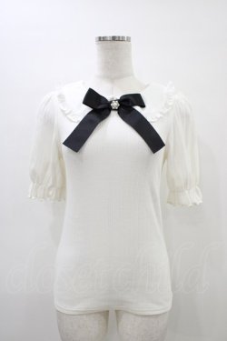 画像1: Ank Rouge / パールリボントップス M オフ H-26-03-21-1060-CA-TO-NS-ZH