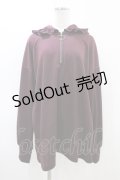 DearMyLove / レースアップフードパーカー M~L ワイン H-26-03-21-1062-EL-TO-NS-ZH