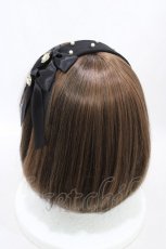 画像2: mellfy memory / Twins Ribbonカチューシャ  ブラック H-26-03-21-1008-0-AC-NS-ZH (2)