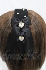 画像3: mellfy memory / Twins Ribbonカチューシャ  ブラック H-26-03-21-1008-0-AC-NS-ZH (3)