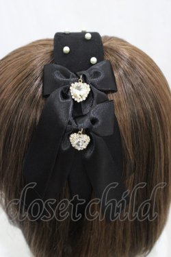 画像3: mellfy memory / Twins Ribbonカチューシャ  ブラック H-26-03-21-1008-0-AC-NS-ZH