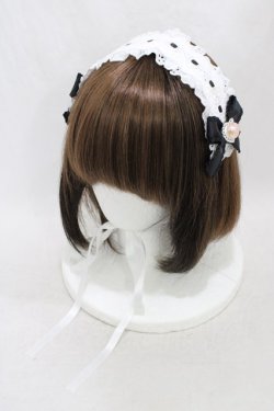 画像1: Nile Perch / ヘッドドレス  オフ/ブラック H-26-03-21-1009-LO-ZA-NS-ZH