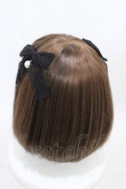 画像2: Angelic Pretty / Grace LaceリボンクリップSet  ブラック H-26-03-21-1010-AP-AC-NS-ZH
