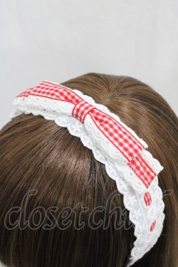 画像3: Lolime by mellfy memory / Frill ribbonギンガムカチューシャ  レッド H-26-03-21-1012-GO-AC-NS-ZH