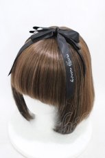 画像1: mellfy memory / Little princessリボンカチューシャ  ブラック H-26-03-21-1013-0-AC-NS-ZH (1)