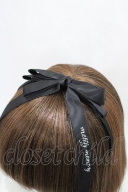 画像3: mellfy memory / Little princessリボンカチューシャ  ブラック H-26-03-21-1013-0-AC-NS-ZH