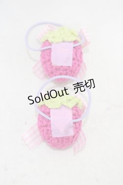 画像2: Nile Perch / いちごヘアゴム  ピンク H-26-03-21-1014-LO-AC-NS-ZH