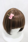 BABY,THE STARS SHINE BRIGHT / くみゃちゃんのLove Chocolateヘアピン  ピンク H-26-03-21-1016-BA-AC-NS-ZH