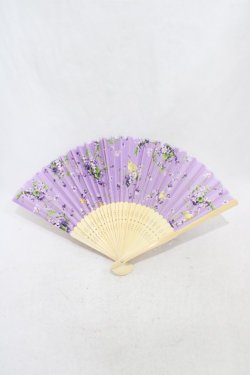 画像1: PINK HOUSE / Little Violet柄扇子  ラベンダー H-26-03-21-1017-LO-ZA-NS-ZH