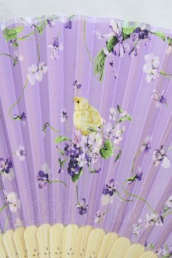 画像2: PINK HOUSE / Little Violet柄扇子  ラベンダー H-26-03-21-1017-LO-ZA-NS-ZH