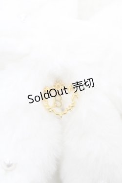 画像2: BABY,THE STARS SHINE BRIGHT / リボンとパールのファーマフラー  白 H-26-03-21-1023-BA-ZA-NS-ZH