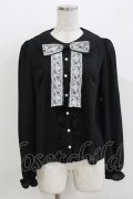 Ank Rouge / レースリボンブラウス M ブラック H-26-03-21-052-CA-BL-NS-ZH