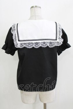 画像3: MA*RS / 十字架刺繍セーラーブラウス Free ブラック H-26-03-21-055-EL-BL-NS-ZH