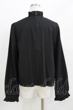画像3: DearMyLove / ハイネック ピンタックブラウス LL ブラック H-26-03-21-062-EL-BL-NS-ZH