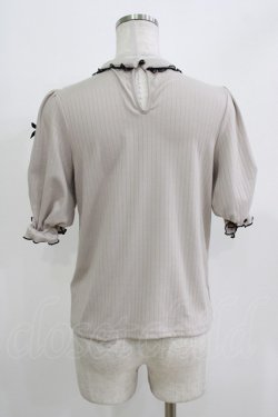 画像2: Rojita / デコルテ開きリボンテレコトップス Free ベージュ H-26-03-21-067-LO-TO-NS-ZH