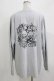 画像2: pium / pium teddy friends オーバーサイズロングTシャツ Free ブルーグレー H-26-03-21-068-0-TS-NS-ZH (2)