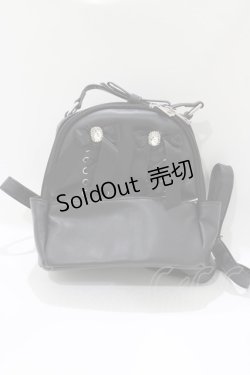 画像2: Ank Rouge / 合皮スピンドルリュック+ツイードリュック  黒/ピンク H-26-03-21-074-CA-BG-NS-ZH