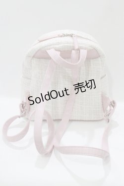 画像7: Ank Rouge / 合皮スピンドルリュック+ツイードリュック  黒/ピンク H-26-03-21-074-CA-BG-NS-ZH