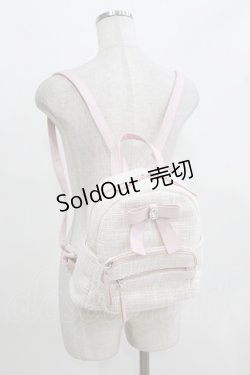 画像10: Ank Rouge / 合皮スピンドルリュック+ツイードリュック  黒/ピンク H-26-03-21-074-CA-BG-NS-ZH