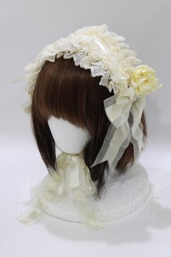 画像1: ALICE and the PIRATES / エアリーローズヘッドドレス  生成り H-26-03-21-078-PA-AC-NS-ZH