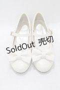 axes femme kawaii / ローヒールリボンパンプス L オフ H-26-03-21-081-AX-SH-NS-ZH