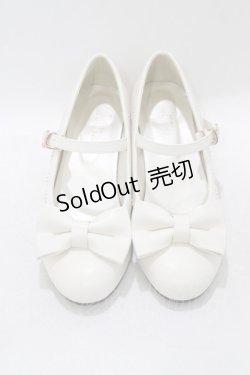 画像1: axes femme kawaii / ローヒールリボンパンプス L オフ H-26-03-21-081-AX-SH-NS-ZH
