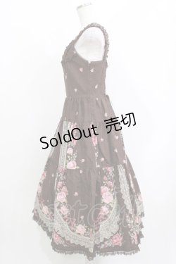 画像2: Innocent World / ラウレッタローズジャンパースカート L ショコラ H-26-03-21-011-IW-OP-NS-ZH