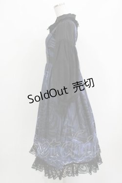 画像2: Urtto（海外ロリータブランド） / ジャンパースカートセット L ブラック/ネイビー H-26-03-21-015-PU-BL-NS-ZH