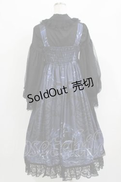 画像3: Urtto（海外ロリータブランド） / ジャンパースカートセット L ブラック/ネイビー H-26-03-21-015-PU-BL-NS-ZH