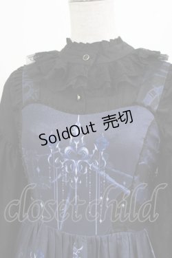 画像4: Urtto（海外ロリータブランド） / ジャンパースカートセット L ブラック/ネイビー H-26-03-21-015-PU-BL-NS-ZH