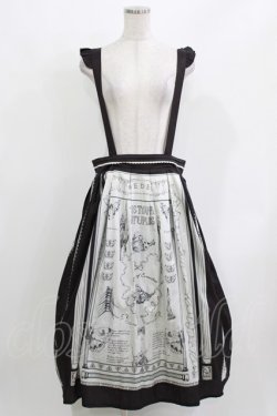 画像1: Medee（海外ロリータブランド） / サスペンダースカート XL ブラック H-26-03-21-016-PU-SK-NS-ZH