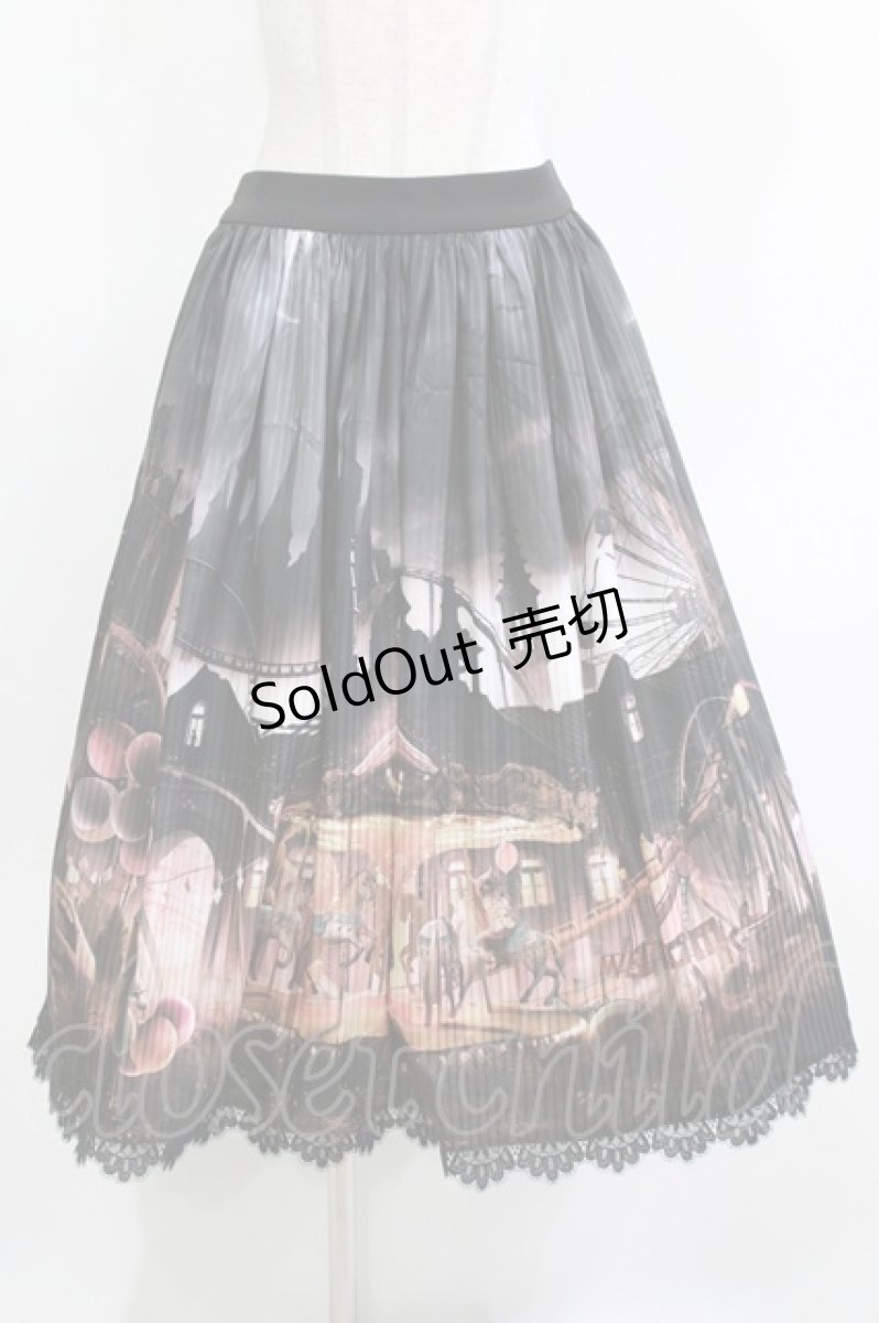 画像1: Lilith House（海外ロリータブランド） / Horrible Wonderland スカートセット XL ブラック H-26-03-21-018-EL-SK-NS-ZH (1)