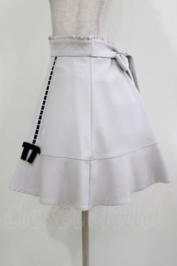 画像2: Ank Rouge / ハシゴリボンフレアースカート M グレー H-26-03-21-020-CA-SK-NS-ZH