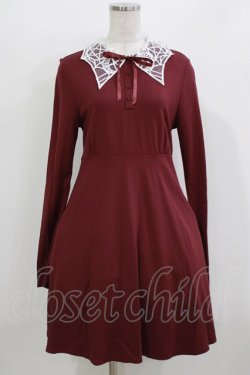 画像1: KILL STAR / Charmed School Dress M CRIMSON red H-26-03-22-025-SL-OP-KB-ZH