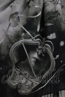 画像4: abilletage / ヴィランズ柄シフォンスカート(ミニ) ミニ丈  H-26-03-22-030-GO-SK-KB-ZH